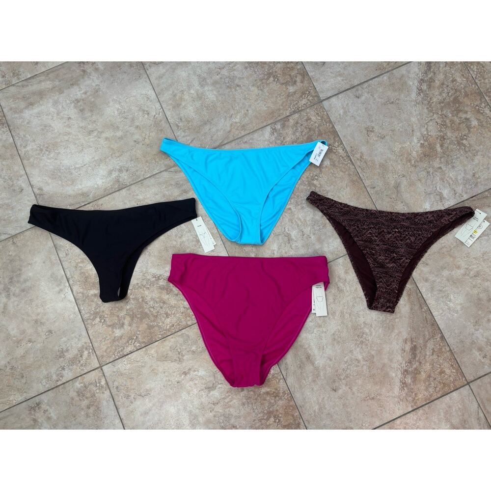 Lot Of 4 Bikini Bottoms - Size 20 - All NWT - Fun Colors- Summer Swim Beach